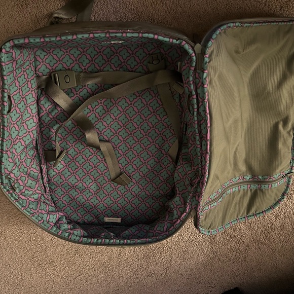 Vera Bradley Olive Quilted Backpack - Picture 7 of 8